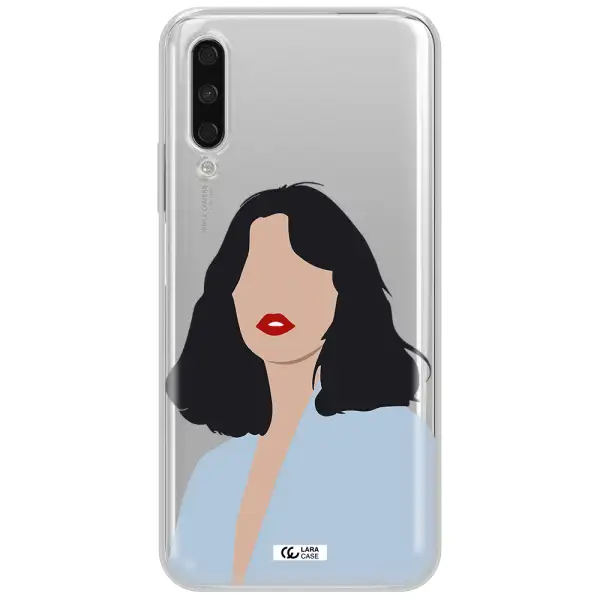 Minimalist Girl Portrait Huawei Y9S Clear Tpu Case