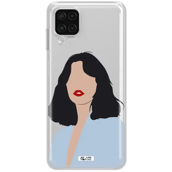 Minimalist Girl Portrait Samsung A12 4g Clear TPU Case