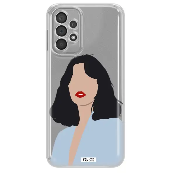 Minimalist Girl Portrait Samsung A23 5G Clear Tpu Case
