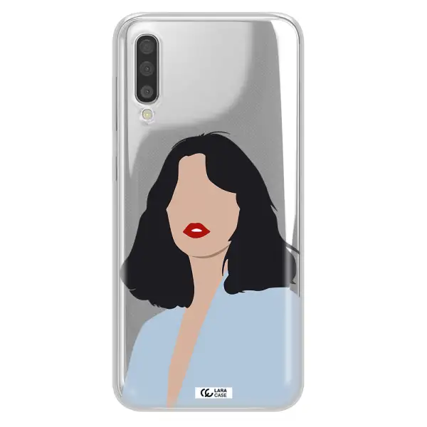 Minimalist Girl Portrait Samsung A50S Clear Tpu Case