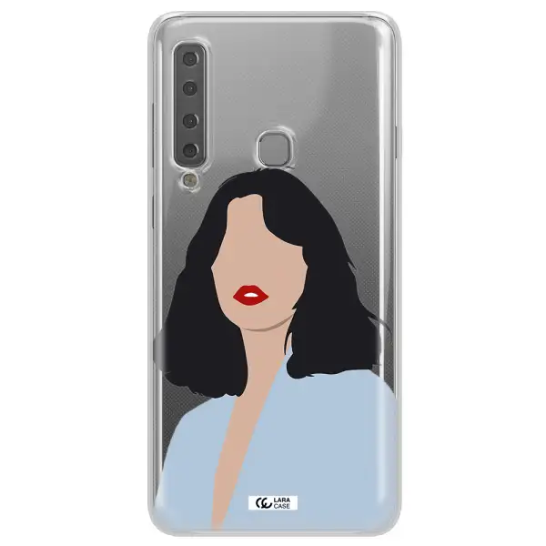 Minimalist Girl Portrait Samsung A9 2018 Clear TPU Case