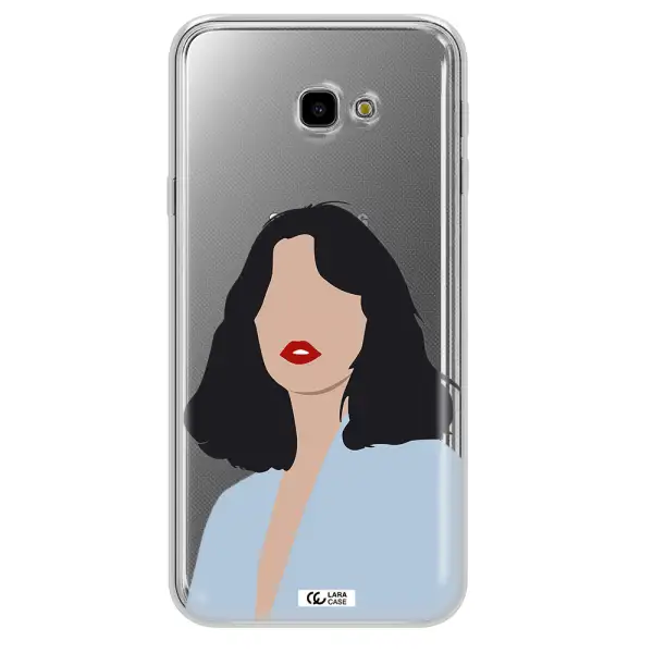 Minimalist Girl Portrait Samsung J4 Plus Clear TPU Case