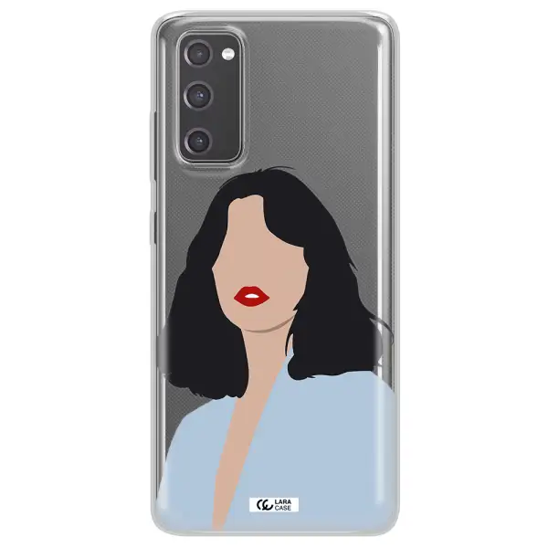 Minimalist Girl Portrait Samsung S20 Fe Clear TPU Case