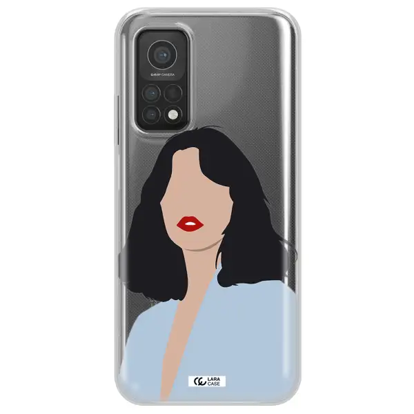 Minimalist Girl Portrait Xiaomi Mi 10T Clear TPU Case