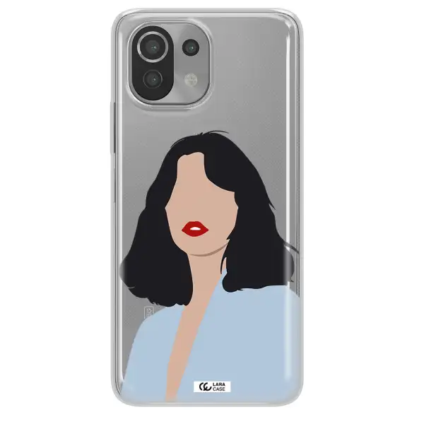 Minimalist Girl Portrait Xiaomi Mi 11 Lite Clear TPU Case