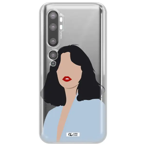 Minimalist Girl Portrait Xiaomi Mi Note 10 Clear TPU Case