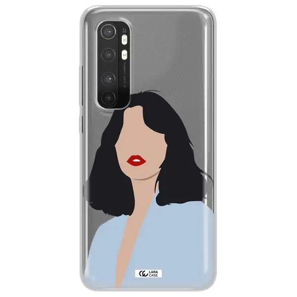 Minimalist Girl Portrait Xiaomi Mi Note 10 Lite Clear TPU Case