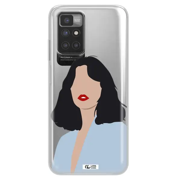 Minimalist Girl Portrait Xiaomi Redmi 10 Clear TPU Case