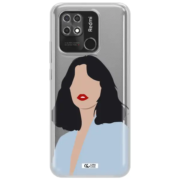 Minimalist Girl Portrait Xiaomi Redmi 10C Clear TPU Case