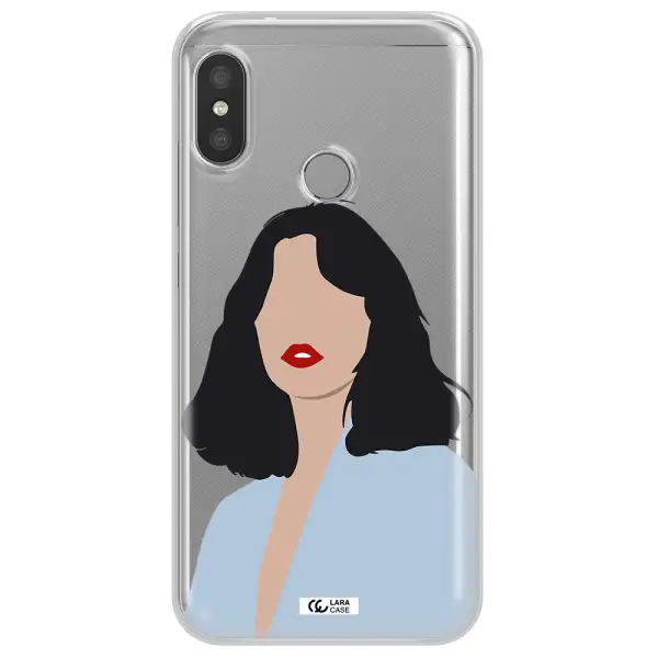 Minimalist Girl Portrait Xiaomi Redmi 6 Pro Clear TPU Case