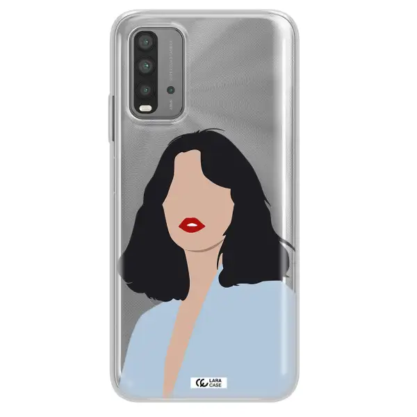 Minimalist Girl Portrait Xiaomi Redmi 9T Clear TPU Case