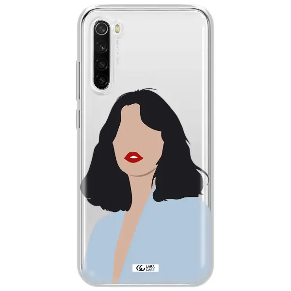 Minimalist Girl Portrait Xiaomi Redmi Note 8T Clear Tpu Case