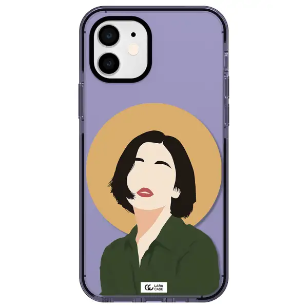 Portrait Of A Girl In A Green Dress Apple iPhone 11 impact Lilac Case