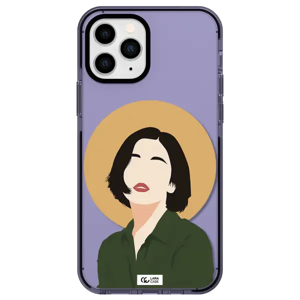 Portrait Of A Girl In A Green Dress Apple iPhone 11 pro impact Lilac Case