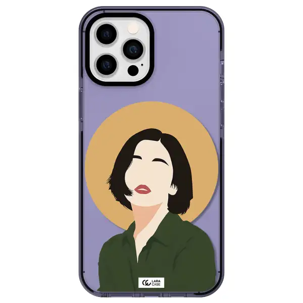 Portrait Of A Girl In A Green Dress Apple iPhone 12 pro max impact Lilac Case