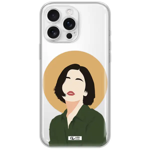 Portrait Of A Girl In A Green Dress Apple Iphone 16 Pro Max Clear Tpu Case