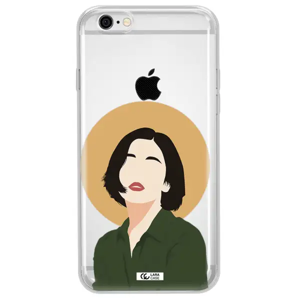 Portrait Of A Girl In A Green Dress Apple iPhone 6 Clear TPU Case