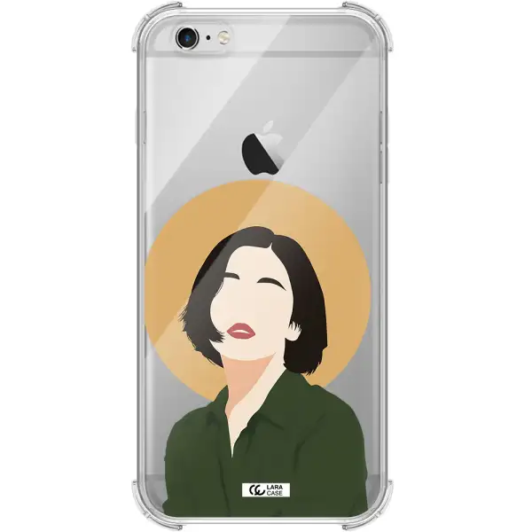 Portrait Of A Girl In A Green Dress Apple iPhone 6 plus Clear PC Case