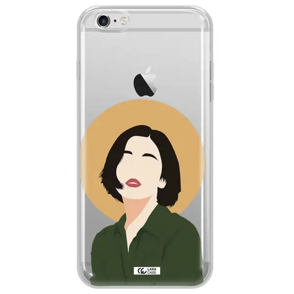 Portrait Of A Girl In A Green Dress Apple iPhone 6S Clear TPU Case