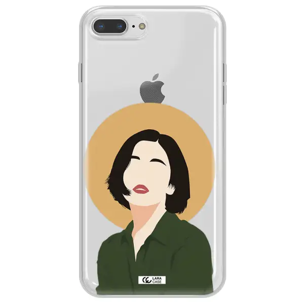 Portrait Of A Girl In A Green Dress Apple iPhone 8 plus Clear TPU Case