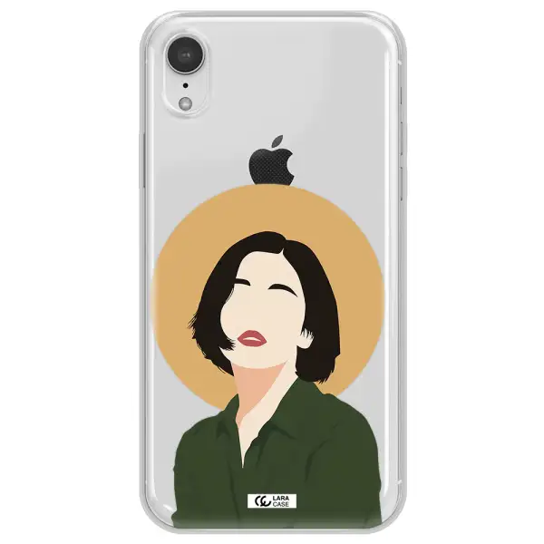 Portrait Of A Girl In A Green Dress Apple iPhone XR Clear TPU Case