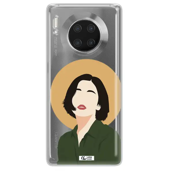 Portrait Of A Girl In A Green Dress Huawei Mate 30 Pro Clear TPU Case