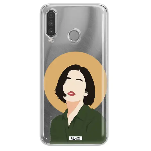 Portrait Of A Girl In A Green Dress Huawei P30 Lite Clear TPU Case
