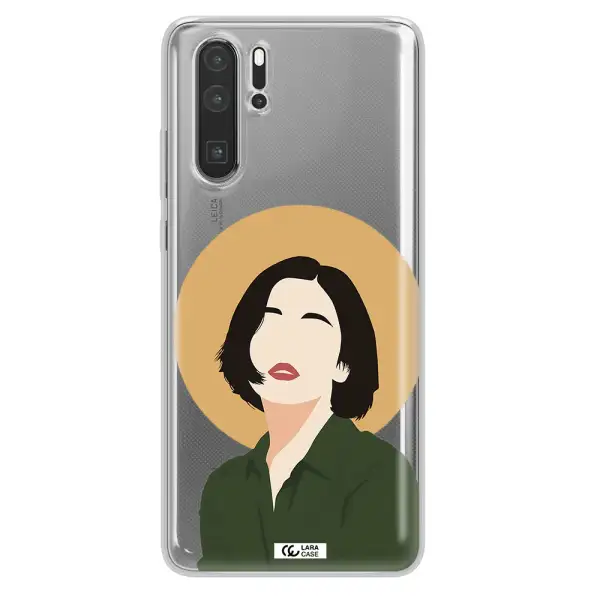 Portrait Of A Girl In A Green Dress Huawei P30 Pro Clear TPU Case