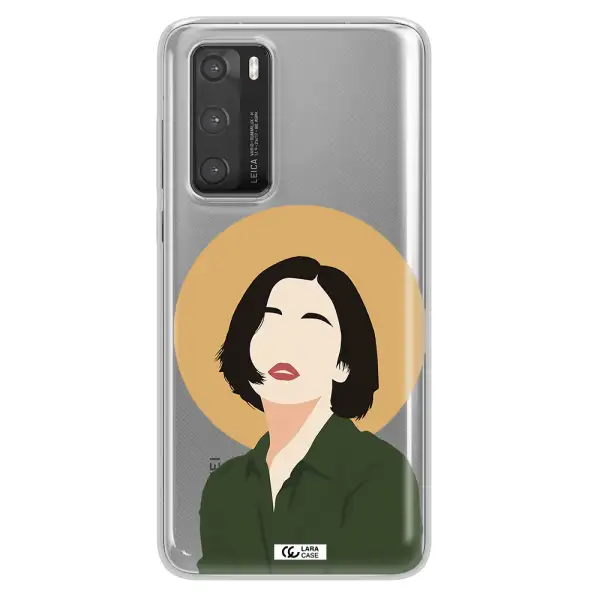 Portrait Of A Girl In A Green Dress Huawei P40 Clear TPU Case