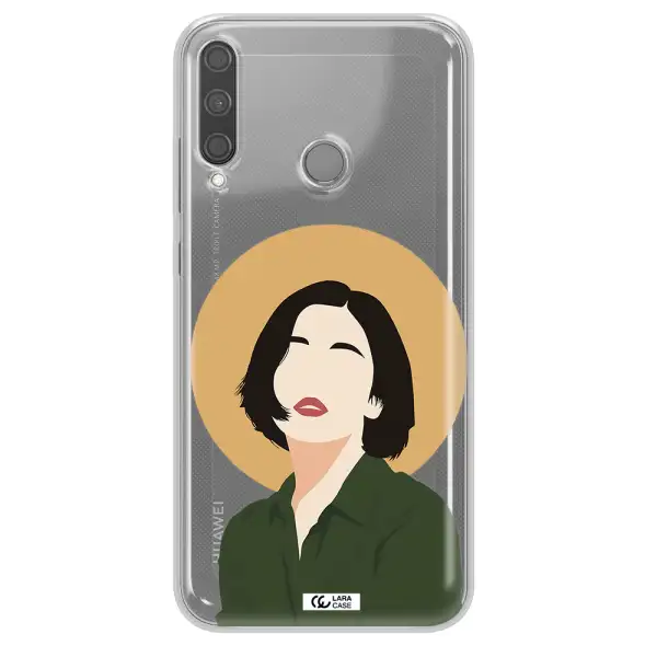 Portrait Of A Girl In A Green Dress Huawei P40 Lite E Clear TPU Case