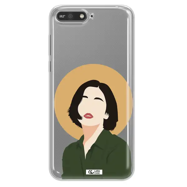 Portrait Of A Girl In A Green Dress Huawei Y6 2018 Clear TPU Case