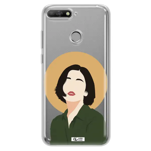 Portrait Of A Girl In A Green Dress Huawei Y6 Prime 2018 Clear TPU Case