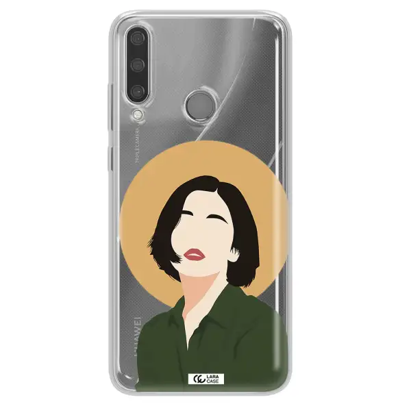 Portrait Of A Girl In A Green Dress Huawei Y6P Clear TPU Case