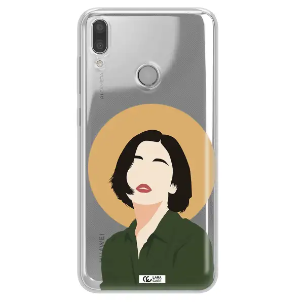Portrait Of A Girl In A Green Dress Huawei Y9 2019 Clear TPU Case
