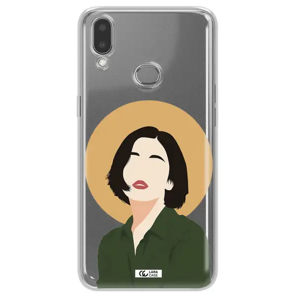 Portrait Of A Girl In A Green Dress Samsung A10S Clear TPU Case