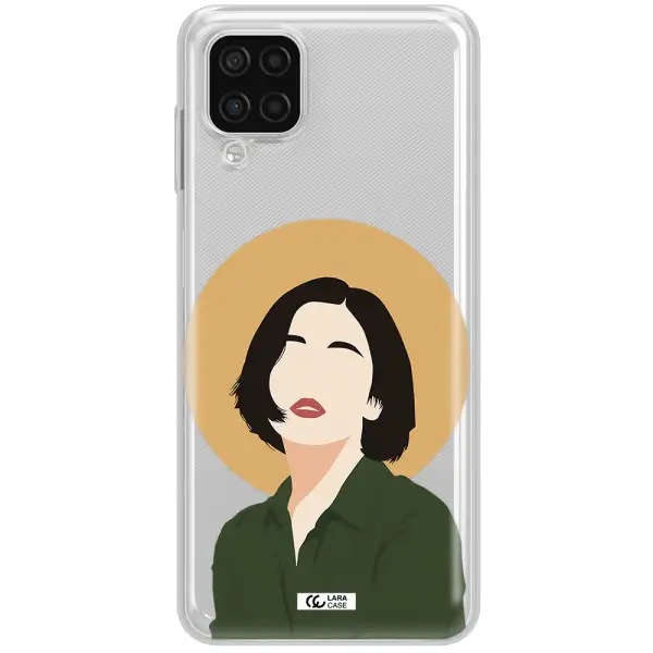 Portrait Of A Girl In A Green Dress Samsung A12 4g Clear TPU Case