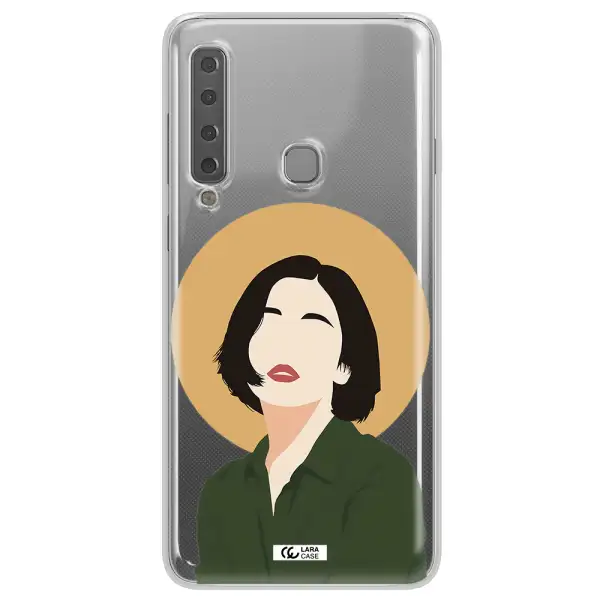 Portrait Of A Girl In A Green Dress Samsung A9 2018 Clear TPU Case