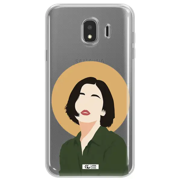 Portrait Of A Girl In A Green Dress Samsung J4 Clear TPU Case