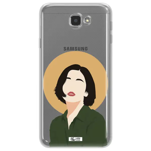 Portrait Of A Girl In A Green Dress Samsung J7 Prim Clear TPU Case