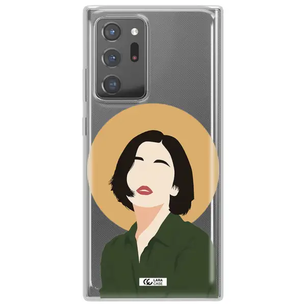 Portrait Of A Girl In A Green Dress Samsung Note 20 Ultra Clear TPU Case
