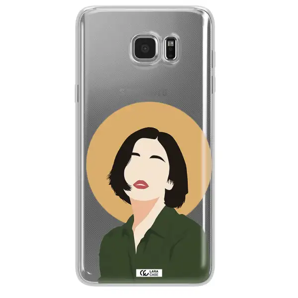 Portrait Of A Girl In A Green Dress Samsung Note 5 Clear TPU Case
