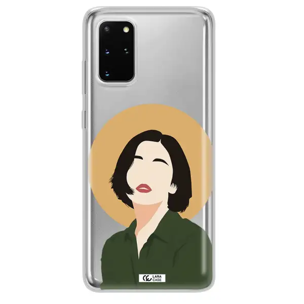 Portrait Of A Girl In A Green Dress Samsung S 20 Plus Clear TPU Case