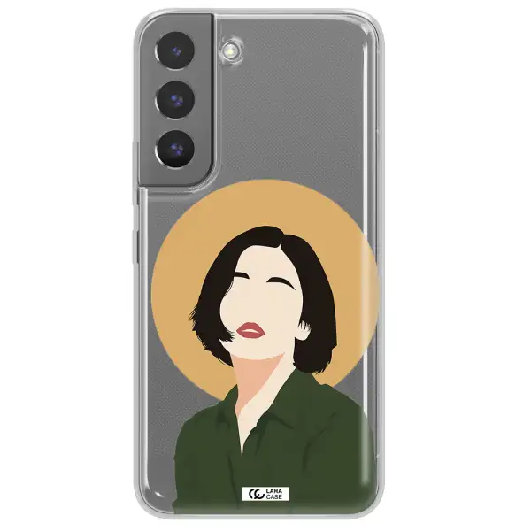 Portrait Of A Girl In A Green Dress Samsung S 22 Plus Clear TPU Case