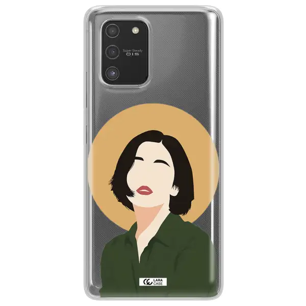 Portrait Of A Girl In A Green Dress Samsung S10 Lite Clear TPU Case