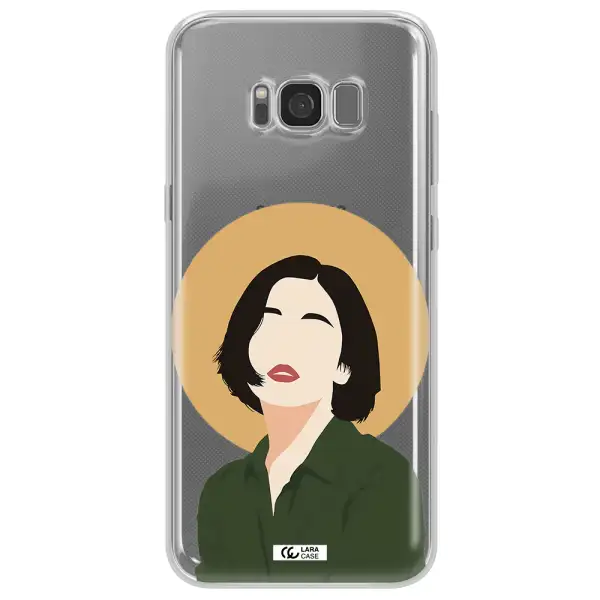 Portrait Of A Girl In A Green Dress Samsung S8 Plus Clear TPU Case