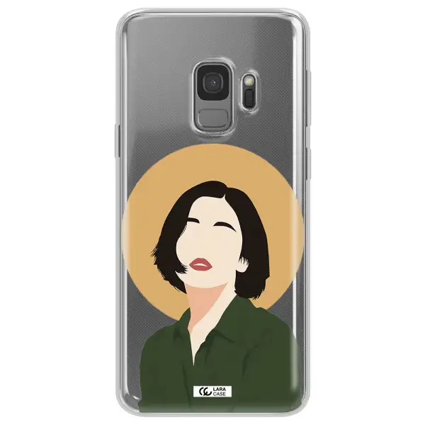 Portrait Of A Girl In A Green Dress Samsung S9 Clear TPU Case