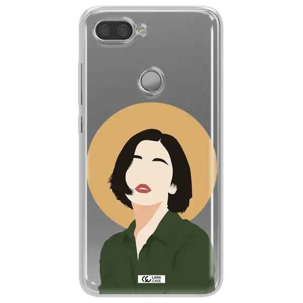 Portrait Of A Girl In A Green Dress Xiaomi Mi 8 Lite Clear TPU Case