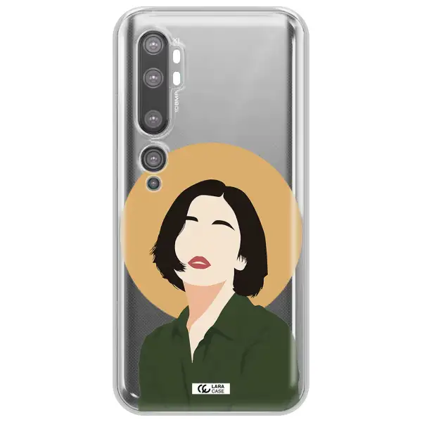 Portrait Of A Girl In A Green Dress Xiaomi Mi Note 10 Clear TPU Case
