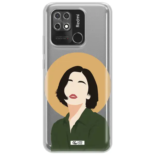 Portrait Of A Girl In A Green Dress Xiaomi Redmi 10C Clear TPU Case