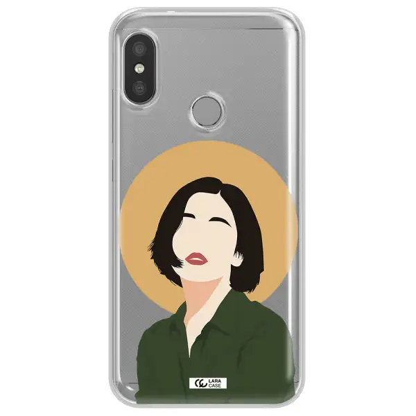 Portrait Of A Girl In A Green Dress Xiaomi Redmi 6 Pro Clear TPU Case